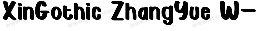 XinGothic ZhangYue W字体转换